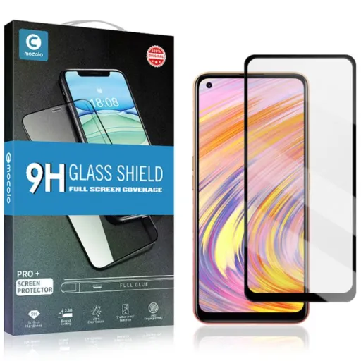 Mocolo 5D edzett üvegfólia fekete iPhone 6/6S-hez Mocolo 5D edzett üvegfólia fekete iPhone 6/6S-hez