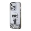 Karl Lagerfeld Liquid Glitter Ikonik tok iPhone 15 Pro - átlátszó - 0. kép