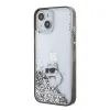 Karl Lagerfeld Liquid Glitter Choupette tok iPhone 15 - átlátszó - 0. kép