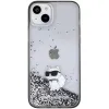 Karl Lagerfeld Liquid Glitter Choupette tok iPhone 15 Plus - átlátszó - 1. kép