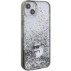 Karl Lagerfeld Liquid Glitter Choupette tok iPhone 15 Plus - átlátszó - 2. kép