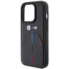 BMW Stamped Tricolor Stripe tok iPhone 15 Pro - fekete - 4. kép