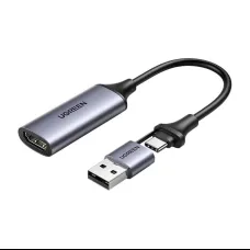 HDMI Rögzítőkártya / Grabber Ugreen CM489, 4K 60Hz, USB + USB-C