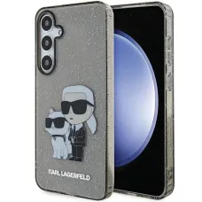 Karl Lagerfeld KLHCS24MHNKCTGK S24+ S926 fekete/fekete hardcase Glitter Karl&Choupette tok