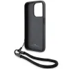 BMW Signature Leather Wordmark Cord iPhone 15 Pro tok - fekete - 4. kép