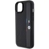 BMW Perforált Tricolor Line tok iPhone 15 Plus / 14 Plus - fekete - 4. kép