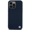 BMW Szilikon Fém Logó tok iPhone 15 Pro Max - sötétkék - 1. kép