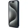 BMW Szilikon Fém Logó tok iPhone 15 Pro Max - sötétkék - 3. kép