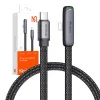 Mcdodo CA-3350 USB to USB-C szögletes kábel, 1.2m (fekete) - 1. kép