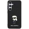 Karl Lagerfeld Fixed Glitter Ikonik Logo Metal Pin tok Samsung Galaxy S24+ - fekete - 1. kép