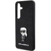 Karl Lagerfeld Fixed Glitter Ikonik Logo Metal Pin tok Samsung Galaxy S24+ - fekete - 4. kép