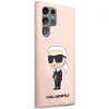 Karl Lagerfeld KLHCS23LSNIKBCP Sam S23 S918 Ultra hardcase pink/pink Silicone Ikonik - 2. kép