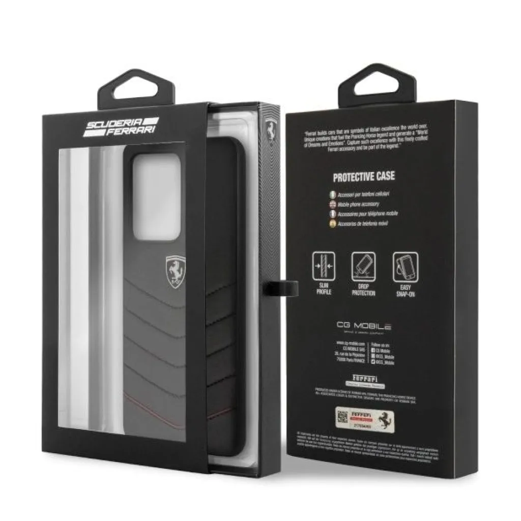 Ferrari Hardcase FEHQUHCS69BK S20 Ultra G988 fekete/fekete Heritage tok - 7