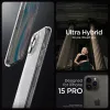 Spigen Ultra Hybrid tok iPhone 15 Pro - átlátszó és matt - 4. kép