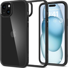 Spigen ULTRA HYBRID IPHONE 15 MATT FEKETE tok