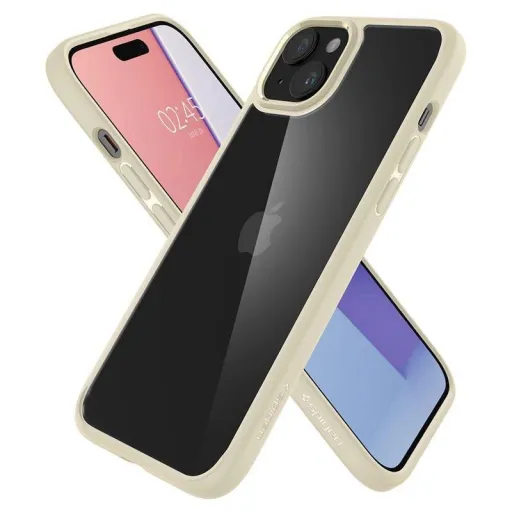 Spigen Ultra Hybrid tok iPhone 15 Plus-hoz - bézs