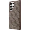 Guess GUHCS23LG4GFBR S23 Ultra S918 barna/barna kemény tok 4G Arany Logó - 0. kép