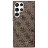 Guess GUHCS23LG4GFBR S23 Ultra S918 barna/barna kemény tok 4G Arany Logó - 1. kép