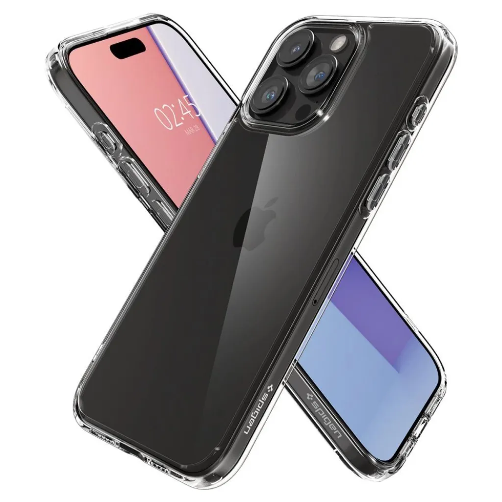  iPhone 15 Pro Max Átlátszó Spigen Ultra Hybrid tok - 7