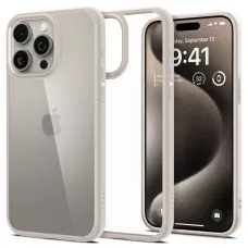 Spigen Ultra Hybrid tok iPhone 15 Pro - természetes titán