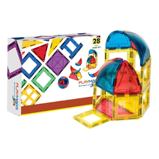 Mágneses csempék 3D Kupola Playmags 164 - 28 db készlet