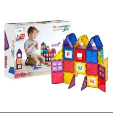 Mágneses csempék 3D Playmags 158 - 60 darabos készlet gyerekjáték