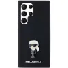 Karl Lagerfeld Silicone Ikonik Metal Pin tok Samsung Galaxy S23 Ultra - fekete - 1. kép