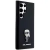 Karl Lagerfeld Silicone Ikonik Metal Pin tok Samsung Galaxy S23 Ultra - fekete - 2. kép