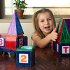 Mágneses csempék 3D vonat Playmags 153 - 50 darabos készlet - 1. kép