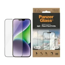 PanzerGlass Ultra-Wide Fit antibakteriális edzett üvegfólia vakítás szűrővel és pozicionálóval iPhone 14 Plus / 13 Pro Max