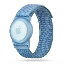 Tech-Protect Nylon Gyermek Apple AirTag Szíj - Kék