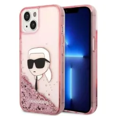 Karl Lagerfeld Ragyogó Karl Feje tok iPhone 14 Plus - rózsaszín