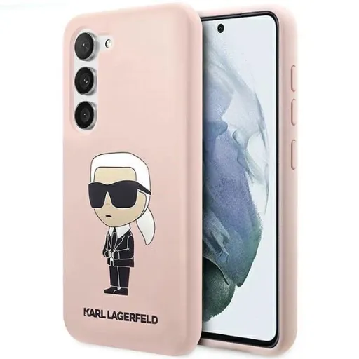 Karl Lagerfeld KLHCS23SSNIKBCP S23 S911 hardcase pink/pink Silicone Ikonik tok