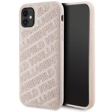 Karl Lagerfeld Quilted K Pattern tok iPhone 11 - rózsaszín