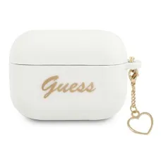 Guess GUAPLSCHSH AirPods Pro tok fehér/szilikon Charm Heart Kollekció