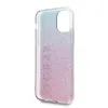 Guess GUHCN65PCUGLPBL iPhone 11 Pro Max tok rózsaszín-kék keménytok Glitter Gradient - 3. kép