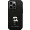 Karl Lagerfeld KLHCP13LSMHKNPK tok iPhone 13 Pro - fekete Szilikon Ikonik Metal Pin - 1. kép