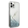 Guess GUHCP12LGLVSBL iPhone 12 Pro Max 6.7" blue/blue hardcase Glitter Vintage Script - 2. kép