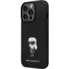 Karl Lagerfeld KLHCP13XSMHKNPK tok iPhone 13 Pro Max - fekete szilikon Ikonik Metal Pin - 0. kép