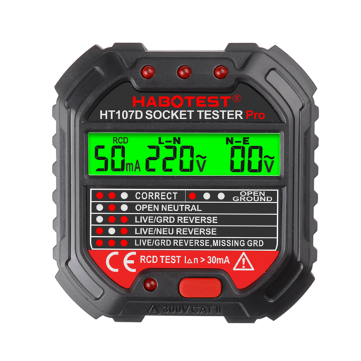 Habotest HT107D aljzatvizsgáló digitális kijelzővel