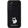 Karl Lagerfeld Silicone Choupette Metal Pin tok Samsung Galaxy S23 Plus - fekete - 1. kép