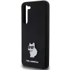 Karl Lagerfeld Silicone Choupette Metal Pin tok Samsung Galaxy S23 Plus - fekete - 4. kép