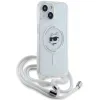 Karl Lagerfeld IML Choupette Head & Cord MagSafe tok iPhone 15 - átlátszó - 1. kép