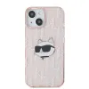 Karl Lagerfeld IML Choupette Head & Monogram tok iPhone 13 - rózsaszín - 1. kép