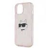 Karl Lagerfeld IML Choupette Head & Monogram tok iPhone 13 - rózsaszín - 4. kép