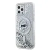 Karl Lagerfeld Liquid Glitter Choupette Head MagSafe tok iPhone 12 / 12 Pro - Átlátszó - 0. kép