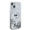 Karl Lagerfeld Liquid Glitter Choupette Head MagSafe tok iPhone 13 - átlátszó - 2. kép