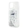 Karl Lagerfeld Liquid Glitter Choupette Head MagSafe tok iPhone 15 Plus / 14 Plus - Átlátszó - 4. kép