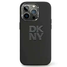 DKNY eredeti kemény tok (Liquid Silicone Metal Logo) DKHCP15SSMCBSK iPhone 15/14/13 fekete tok