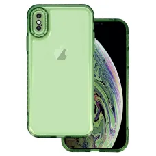 Crystal Diamond 2mm tok iPhone X/XS-hez Átlátszó zöld